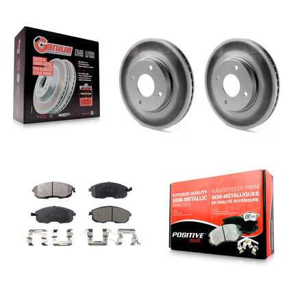 [Avant] Kit de disque (revêtu) et plaquette (semi-métallique) de frein pour Nissan Sentra Versa Cube KGF-100375