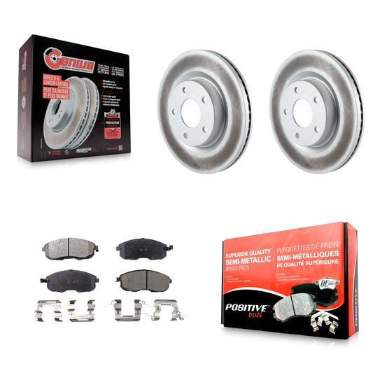 [Avant] Kit de disque (revêtu) et plaquette (semi-métallique) de frein pour Nissan Altima KGF-100376