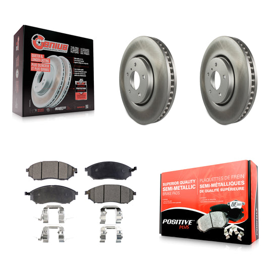 [Avant] Kit de disque (revêtu) et plaquette (semi-métallique) de frein pour Infiniti FX35 FX37 QX70 FX45 INFINITI KGF-100378