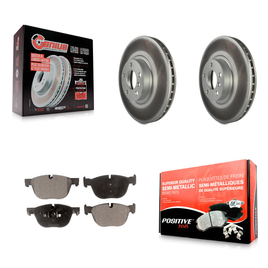 [Avant] Kit de disque (revêtu) et plaquette (semi-métallique) de frein pour BMW X5 X6 KGF-100382