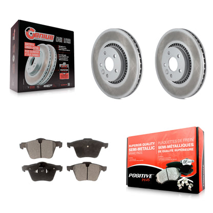 [Avant] Kit de disque (revêtu) et plaquette (semi-métallique) de frein pour Volvo S60 XC70 S80 V60 Cross Country V70 KGF-100396