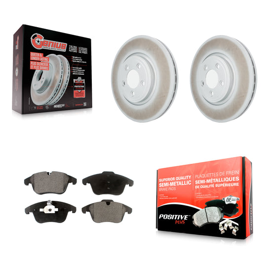 [Avant] Kit de disque (revêtu) et plaquette (semi-métallique) de frein pour Jaguar XF S-Type XK XJ8 Vanden Plas KGF-100398