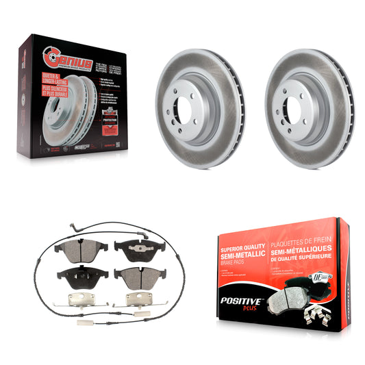 [Avant] Kit de disque (revêtu) et plaquette (semi-métallique) de frein pour BMW 335i xDrive X1 335d 335xi 335is KGF-100401
