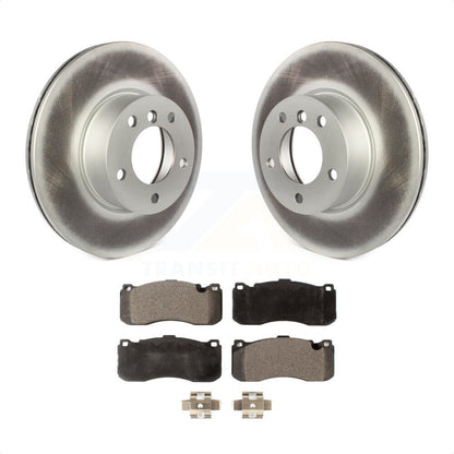 [Avant] Kit de disque (revêtu) et plaquette (semi-métallique) de frein pour 2012 BMW 328i 3.0L avec 340mm Diameter Rotor KGF-100403 par Transit Auto