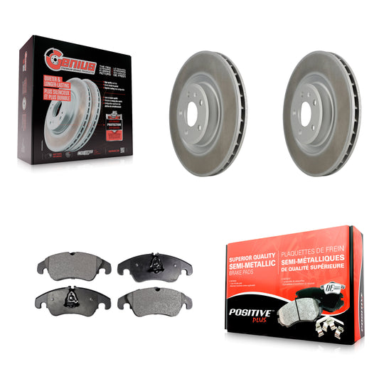 [Avant] Kit de disque (revêtu) et plaquette (semi-métallique) de frein pour Audi Q5 A6 Quattro S5 S4 A7 A5 A4 KGF-100411