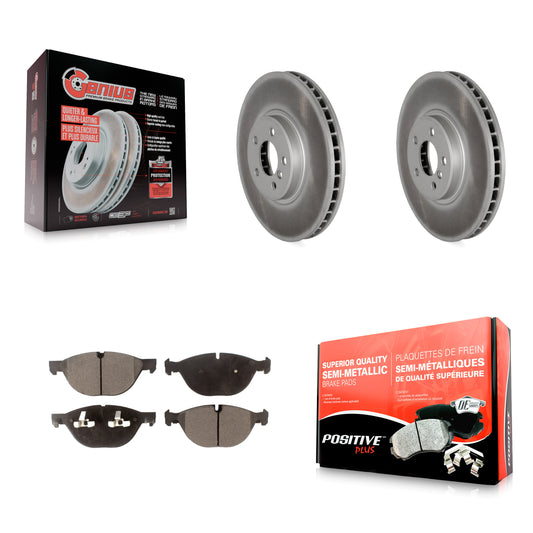 [Avant] Kit de disque (revêtu) et plaquette (semi-métallique) de frein pour BMW X5 X6 xDrive50i KGF-100417