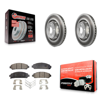 [Avant] Kit de disque (revêtu) et plaquette (semi-métallique) de frein pour 2009-2016 Toyota Venza KGF-100420
