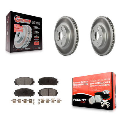 [Avant] Kit de disque (revêtu) et plaquette (semi-métallique) de frein pour Toyota Prius Lexus CT200h Plug-In KGF-100423