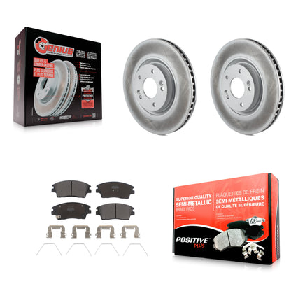 [Avant] Kit de disque (revêtu) et plaquette (semi-métallique) de frein pour 2017-2021 Kia Sportage Turbocharged KGF-100453