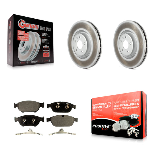 [Avant] Kit de disque (revêtu) et plaquette (semi-métallique) de frein pour Audi A6 Quattro A7 KGF-100460