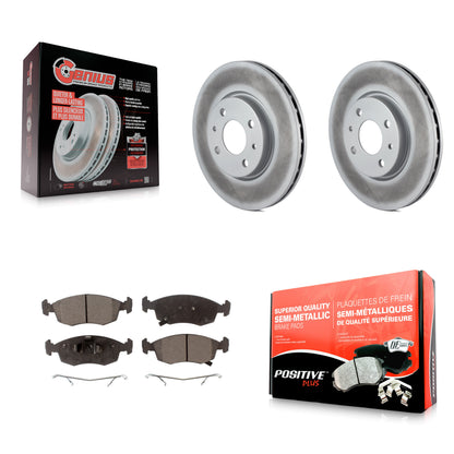 [Avant] Kit de disque (revêtu) et plaquette (semi-métallique) de frein pour Fiat 500 KGF-100463