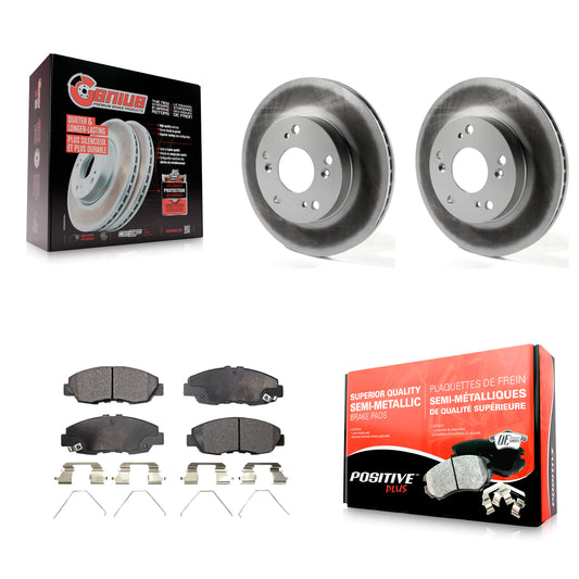 [Avant] Kit de disque (revêtu) et plaquette (semi-métallique) de frein pour Honda Civic KGF-100465