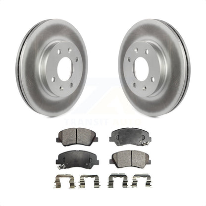 [Avant] Kit de disque (revêtu) et plaquette (semi-métallique) de frein pour Hyundai Accent Kia Rio KGF-100469 par Transit Auto