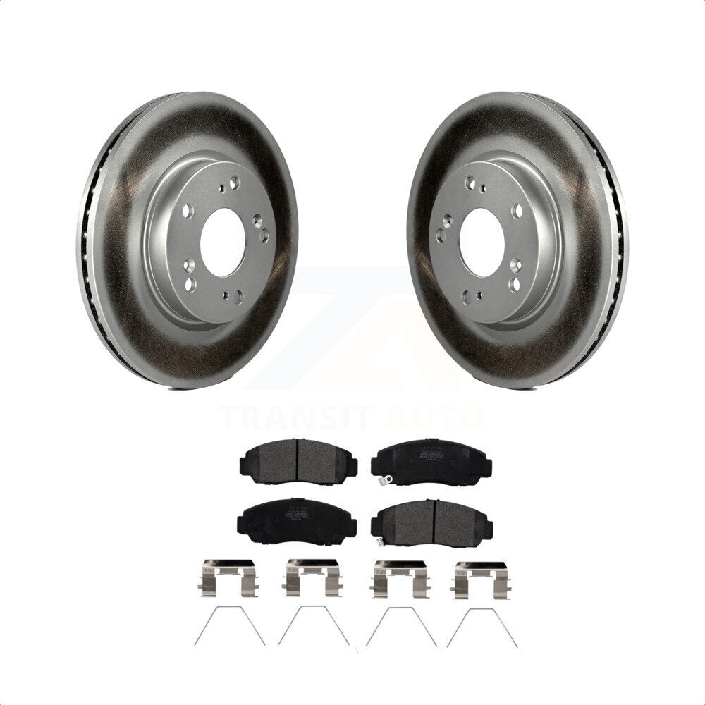 [Avant] Kit de disque (revêtu) et plaquette (semi-métallique) de frein pour Honda Civic KGF-100472 par Transit Auto