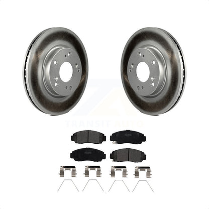 [Avant] Kit de disque (revêtu) et plaquette (semi-métallique) de frein pour Honda Civic KGF-100472 par Transit Auto
