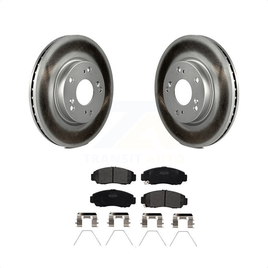 [Avant] Kit de disque (revêtu) et plaquette (semi-métallique) de frein pour Honda Civic KGF-100472 par Transit Auto