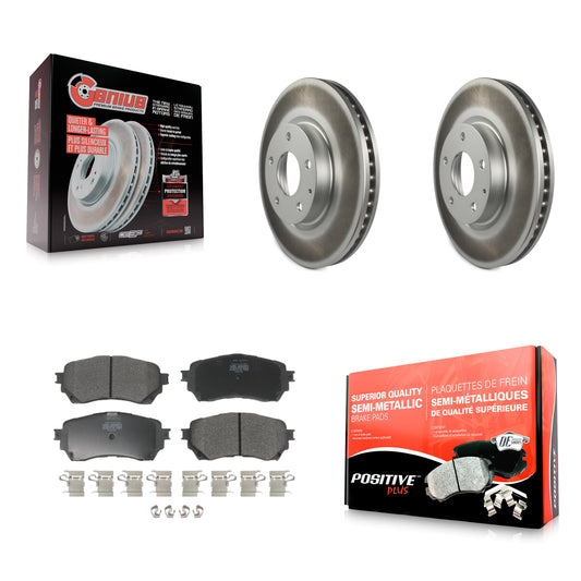 [Avant] Kit de disque (revêtu) et plaquette (semi-métallique) de frein pour Mazda 6 KGF-100479