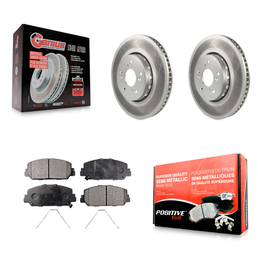 [Avant] Kit de disque (revêtu) et plaquette (semi-métallique) de frein pour Acura RDX ILX KGF-100480
