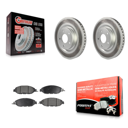 [Avant] Kit de disque (revêtu) et plaquette (semi-métallique) de frein pour Nissan Pathfinder Murano INFINITI QX60 JX35 KGF-100487