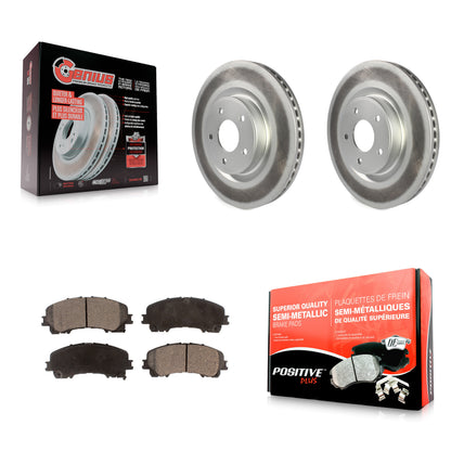 [Avant] Kit de disque (revêtu) et plaquette (semi-métallique) de frein pour INFINITI Q50 QX50 Q60 KGF-100488