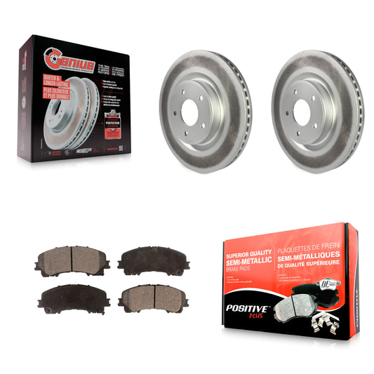 [Avant] Kit de disque (revêtu) et plaquette (semi-métallique) de frein pour INFINITI Q50 QX50 Q60 KGF-100488