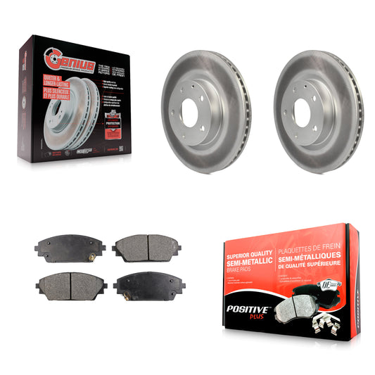 [Avant] Kit de disque (revêtu) et plaquette (semi-métallique) de frein pour Mazda 3 CX-3 Sport KGF-100494