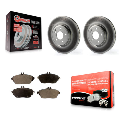 [Avant] Kit de disque (revêtu) et plaquette (semi-métallique) de frein pour Mercedes-Benz GLA250 CLA250 INFINITI QX30 B Electric Drive B250 KGF-100503