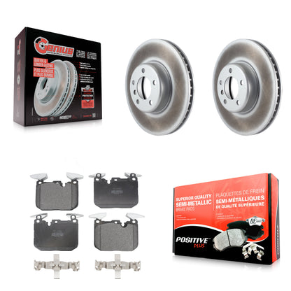 [Avant] Kit de disque (revêtu) et plaquette (semi-métallique) de frein pour BMW 328i 428i 330i xDrive 335i Gran Coupe 228i 440i 340i M240i 435i 230i ActiveHybrid 3 GT KGF-100519