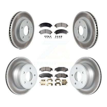 [Avant + Arrière] Kit de disque (revêtu) et plaquette (semi-métallique) de frein pour Chevrolet S10 Blazer GMC Sonoma Jimmy Oldsmobile Bravada Isuzu Hombre KGF-100550