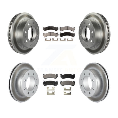 [Avant + Arrière] Kit de disque (revêtu) et plaquette (semi-métallique) de frein pour Chevrolet Silverado 2500 HD GMC Sierra 3500 Classic Suburban Yukon XL Avalanche KGF-100562