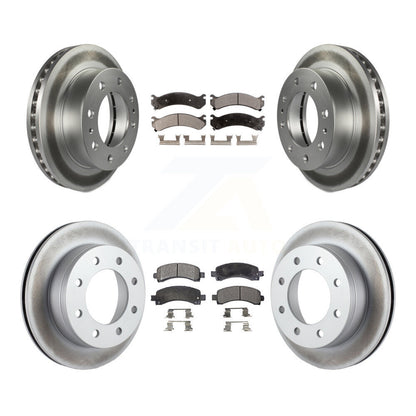 [Avant + Arrière] Kit de disque (revêtu) et plaquette (semi-métallique) de frein pour Chevrolet Express 2500 GMC Savana KGF-100565