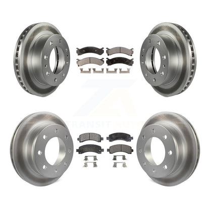 [Avant + Arrière] Kit de disque (revêtu) et plaquette (semi-métallique) de frein pour Chevrolet Express 2500 GMC Savana KGF-100566