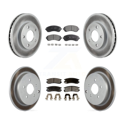 [Avant + Arrière] Kit de disque (revêtu) et plaquette (semi-métallique) de frein pour Buick Rendezvous Pontiac Aztek KGF-100567