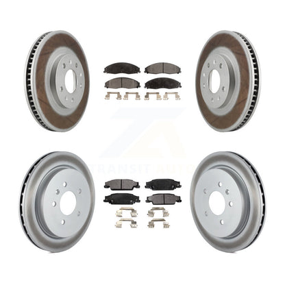 [Avant + Arrière] Kit de disque (revêtu) et plaquette (semi-métallique) de frein pour Cadillac CTS avec Standard Suspension KGF-100575