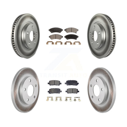 [Avant + Arrière] Kit de disque (revêtu) et plaquette (semi-métallique) de frein pour Pontiac Grand Prix Buick LaCrosse Allure KGF-100581
