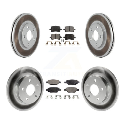 [Avant + Arrière] Kit de disque (revêtu) et plaquette (semi-métallique) de frein pour Chevrolet Malibu Pontiac G6 avec 276mm Diameter Rotor KGF-100583