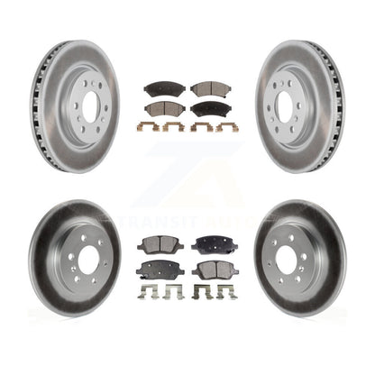 [Avant + Arrière] Kit de disque (revêtu) et plaquette (semi-métallique) de frein pour Chevrolet Uplander Buick Terraza Pontiac Montana Saturn Relay KGF-100597