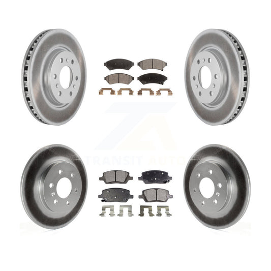 [Avant + Arrière] Kit de disque (revêtu) et plaquette (semi-métallique) de frein pour Chevrolet Uplander Buick Terraza Pontiac Montana Saturn Relay KGF-100597