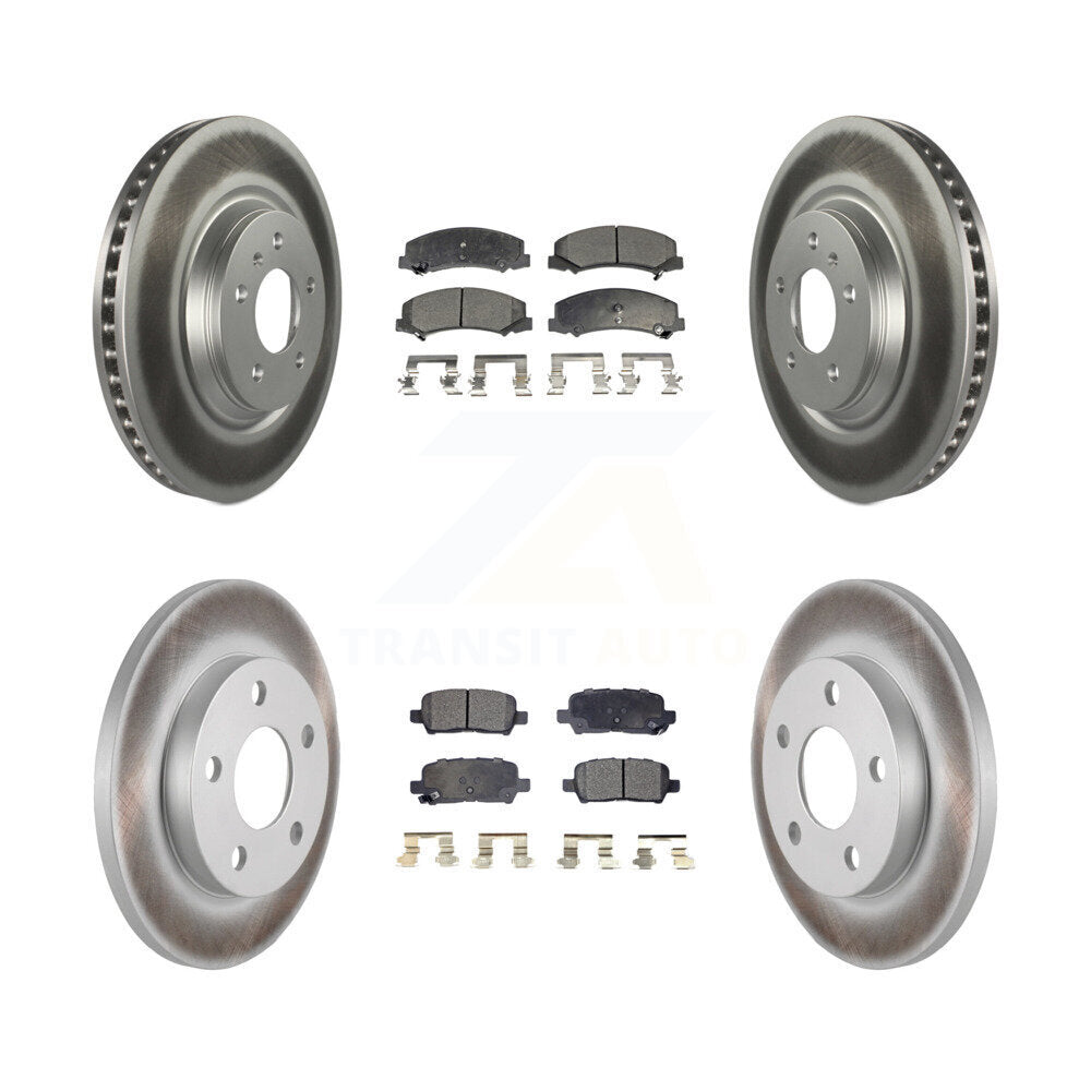 [Avant + Arrière] Kit de disque (revêtu) et plaquette (semi-métallique) de frein pour Chevrolet Impala Limited KGF-100598