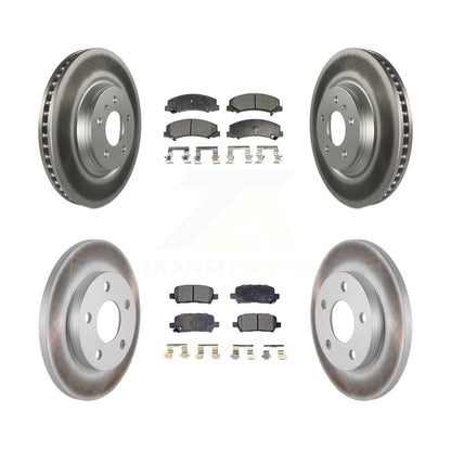 [Avant + Arrière] Kit de disque (revêtu) et plaquette (semi-métallique) de frein pour Chevrolet Impala Limited KGF-100598
