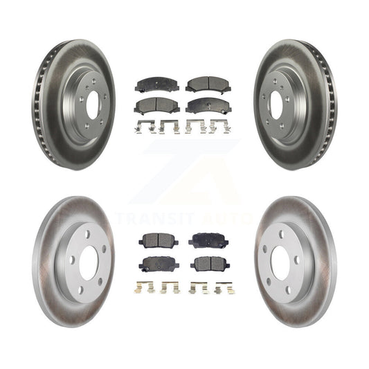 [Avant + Arrière] Kit de disque (revêtu) et plaquette (semi-métallique) de frein pour Chevrolet Impala Limited KGF-100598