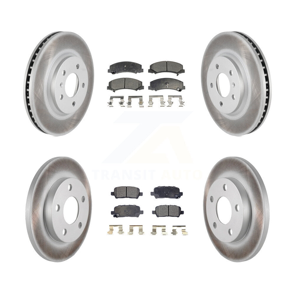 [Avant + Arrière] Kit de disque (revêtu) et plaquette (semi-métallique) de frein pour Chevrolet Impala Limited KGF-100600