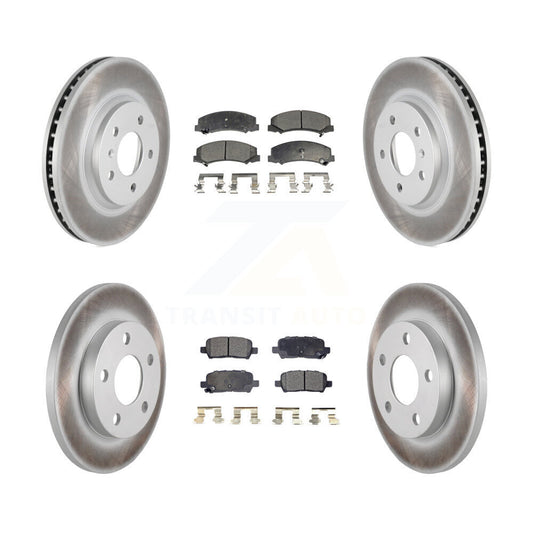 [Avant + Arrière] Kit de disque (revêtu) et plaquette (semi-métallique) de frein pour Chevrolet Impala Limited KGF-100600