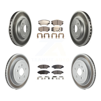 [Avant + Arrière] Kit de disque (revêtu) et plaquette (semi-métallique) de frein pour 2010-2015 Chevrolet Camaro LT LS KGF-100610
