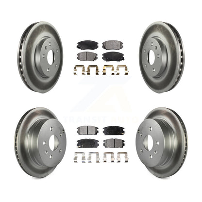 [Avant + Arrière] Kit de disque (revêtu) et plaquette (semi-métallique) de frein pour 2010-2017 Chevrolet Equinox GMC Terrain KGF-100611