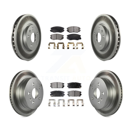 [Avant + Arrière] Kit de disque (revêtu) et plaquette (semi-métallique) de frein pour 2010-2017 Chevrolet Equinox GMC Terrain KGF-100611