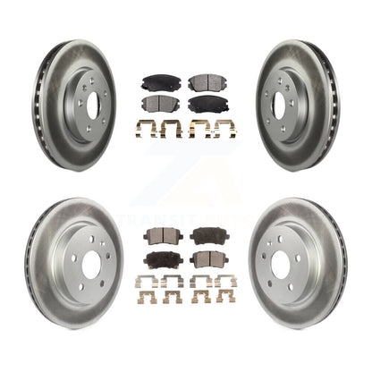 [Avant + Arrière] Kit de disque (revêtu) et plaquette (semi-métallique) de frein pour Chevrolet Malibu Impala Buick LaCrosse Limited Allure KGF-100612