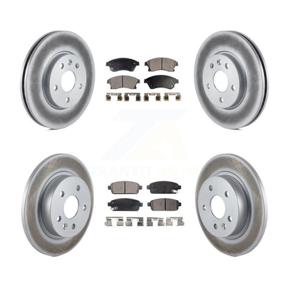 [Avant + Arrière] Kit de disque (revêtu) et plaquette (semi-métallique) de frein pour Chevrolet Cruze Sonic Limited KGF-100614
