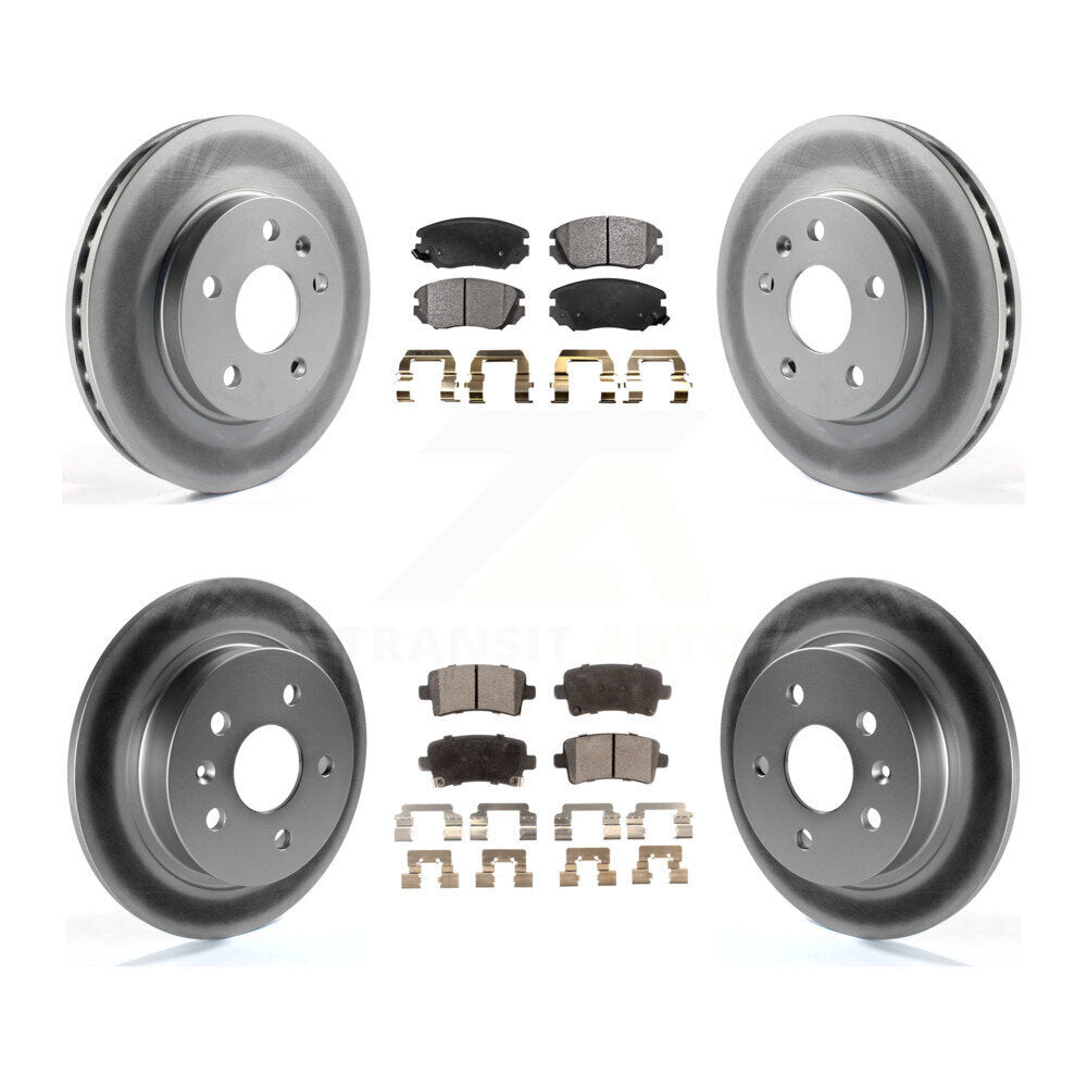 [Avant + Arrière] Kit de disque (revêtu) et plaquette (semi-métallique) de frein pour Chevrolet Malibu Limited KGF-100618