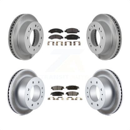 [Avant + Arrière] Kit de disque (revêtu) et plaquette (semi-métallique) de frein pour Chevrolet Suburban KGF-100620 par Transit Auto